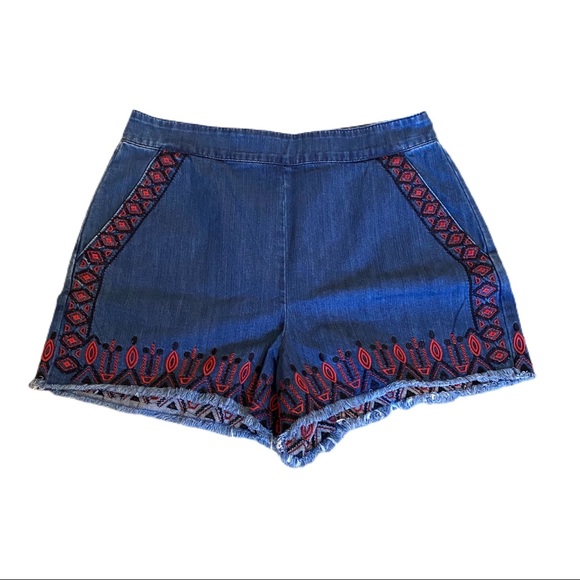 Blank NYC ‘Wild Ones’ Embroidered Denim Shorts Sz 31 NWT - Picture 3 of 7